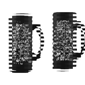 沖縄ジャパン シーサーガーディアンライオンズ 沖縄漢字はんこ スタンプ コーヒーマグ - Kawaiitshirt