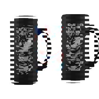 深海の海の生き物 オールフィッシュホエールサメ 水彩画 コーヒーマグ - Kawaiitshirt