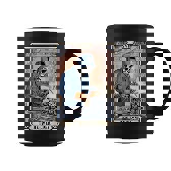 溶接機 溶接 タロット カード スケルトン 面白い 金属製 労働者 コーヒーマグ - Kawaiitshirt