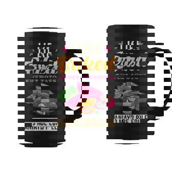 焼き芋が好きで、3人で面白いじゃがいも コーヒーマグ - Kawaiitshirt