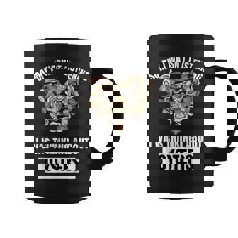 牡蠣好きにはごめんなさい、牡蠣のことを考えて聞いていませんでした コーヒーマグ - Kawaiitshirt