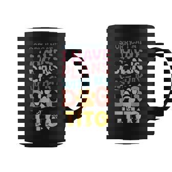 犬名 Tito パーソナライズギフト ビジーウィズ マイドッグ Tito コーヒーマグ - Kawaiitshirt