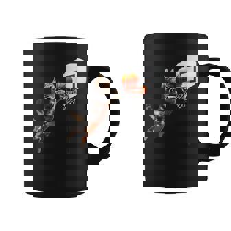 猫 ネコ バスケ 面白いtシャツ 文字入り メンズ おもしろ 面白い 服 おもしろグッズ ネタ 浮世絵 コーヒーマグ - Kawaiitshirt