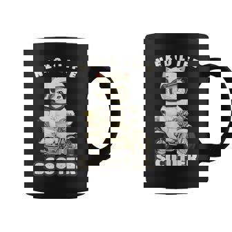 猫 ネコ 白猫 イラスト 原付 スクーター バイク 猫好き バイク好き かわいい おもしろ レトロ Neko Life コーヒーマグ - Kawaiitshirt