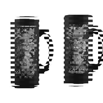 猫 モノクロ 写真 おしゃれ 可愛い 個性的 ハロウィン かぼちゃ コーヒーマグ - Kawaiitshirt