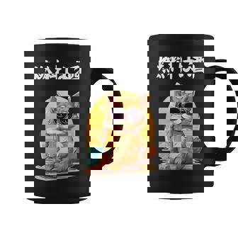 猫 燃料は酒 可愛い かわいい 面白 おもしろ ネタ ギャグ コーヒーマグ - Kawaiitshirt