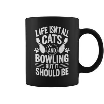 猫とボウリング 面白いボウラー ボウリング コーヒーマグ - Kawaiitshirt