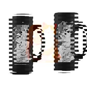 猫と少女 Cat And Girl コーヒーマグ - Kawaiitshirt