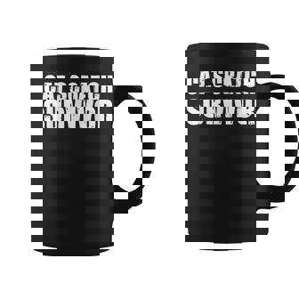 猫のひっかき傷から生き残った私は猫のひっかき傷から生き残りました コーヒーマグ - Kawaiitshirt