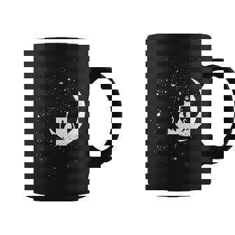 猫の家族 月の絵柄 メンズ レディース 子供 コーヒーマグ - Kawaiitshirt