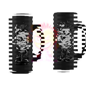 生意気なパンクロックロッカー イロとブーツ付き 面白いパンク コーヒーマグ - Kawaiitshirt