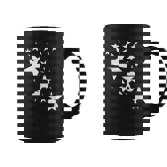 白い星 星柄 デザイン コスチューム ギフト 男性 女性 子供 コーヒーマグ - Kawaiitshirt