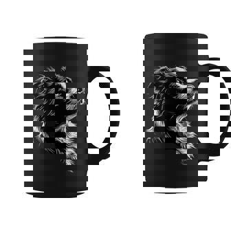 白黒ボーダーコリー コーヒーマグ - Kawaiitshirt