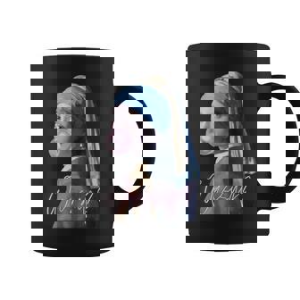 真珠の耳飾りの少女 フェルメール 面白い オルタード アート Wassup コーヒーマグ - Kawaiitshirt