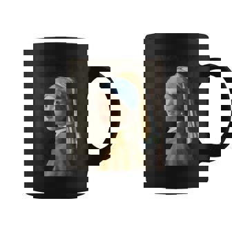 真珠の耳飾りの少女／フェルメール【世界の名画】（高精細画像）Vermeer 美術館アート 油絵 コーヒーマグ - Kawaiitshirt