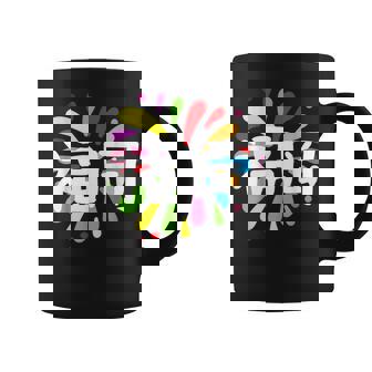 福岡 漢字 お土産 カラフル 祭り 花火風 コーヒーマグ - Kawaiitshirt