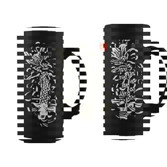 穏やかな鯉 日本禅芸術 平和な水庭鯉 コーヒーマグ - Kawaiitshirt
