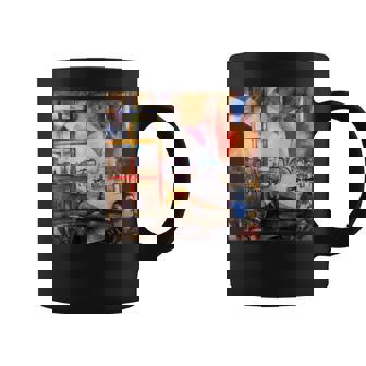 窓を通るパリ マルク・シャガール コーヒーマグ - Kawaiitshirt