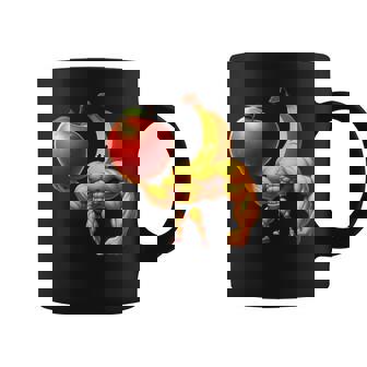 筋肉バナナリフティングジャイアントアップル コーヒーマグ - Kawaiitshirt