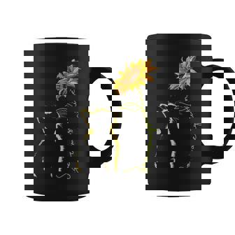 素敵な黄色い猫のひまわり コーヒーマグ - Kawaiitshirt