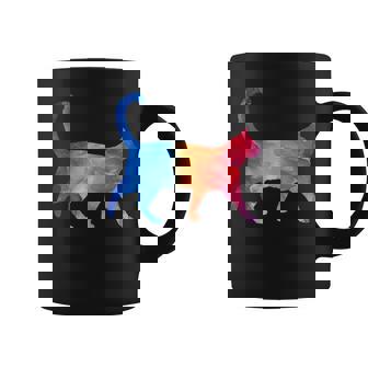 美的シルエット芸術的水彩猫 コーヒーマグ - Kawaiitshirt