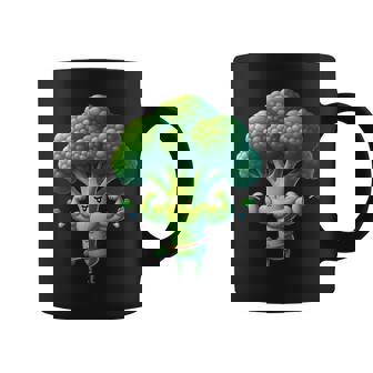 腹筋付き筋肉ブロッコリー コーヒーマグ - Kawaiitshirt