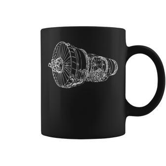 航空機 ジェットエンジン 飛行機 コーヒーマグ - Kawaiitshirt
