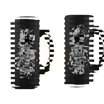 般若マスク 日本語 タトゥー フラッシュ コーヒーマグ - Kawaiitshirt