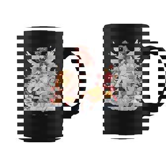 花に囲まれたライオンの天使 美しい天使 コーヒーマグ - Kawaiitshirt