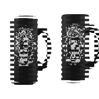 花のセントバーナード犬の花のグラフィック デザイン コーヒーマグ - Kawaiitshirt