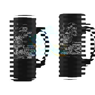 葛飾 北斎 神奈川沖浪裏 有名なヴィンテージアート スタイリッシュ Great Wave Hokusaitylish コーヒーマグ - Kawaiitshirt