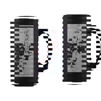 葛飾北斎作 ハイビスカスとスズメ コーヒーマグ - Kawaiitshirt