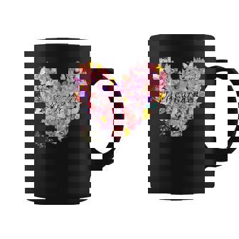 蝶 ハート かわいい 庭 コーヒーマグ - Kawaiitshirt