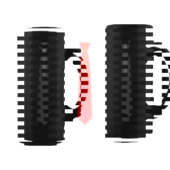 赤いネクタイ、ネクタイファニードレス コーヒーマグ - Kawaiitshirt