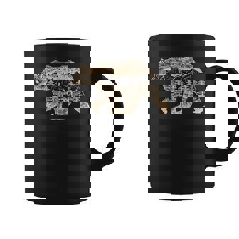 野生動物 レトロ 野生動物 クマ アウトドア 自然 森林 木 コーヒーマグ - Kawaiitshirt