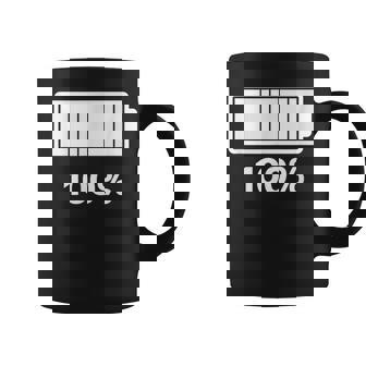 電池【100】バッテリー おもしろ 面白い ギャグ ネタ ウケ狙い 笑える ユーモア お笑い 個性的な コーヒーマグ - Kawaiitshirt