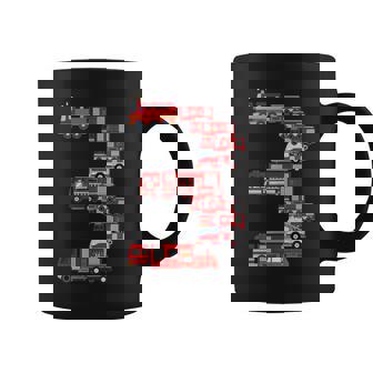 面白い3歳の幼児消防士キッズ消防車3位 コーヒーマグ - Kawaiitshirt