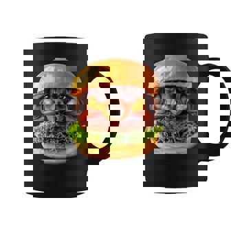 面白いtシャツ ダックスフンド 犬 ハンバーガー メンズ グッズ かわいい おもしろ 面白い 服 ネタ コーヒーマグ - Kawaiitshirt