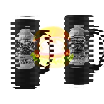 面白いtシャツ パグ 犬 ハンバーガー メンズ 犬好き グッズ かわいい おもしろ 面白い 服 ネタ コーヒーマグ - Kawaiitshirt