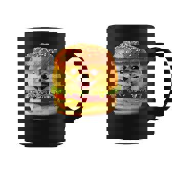 面白いtシャツ ポメラニアン 犬 ハンバーガー メンズ 犬好き グッズ かわいい おもしろ 面白い 服 ネタ コーヒーマグ - Kawaiitshirt