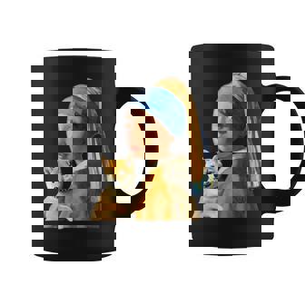 面白いtシャツ 柴犬 フェルメール わんこ メンズ 犬好き グッズ かわいい おもしろ 面白い 服 ネタ コーヒーマグ - Kawaiitshirt