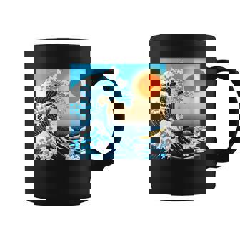 面白いtシャツ 猫 ネコ 浮世絵 海 メンズ 猫好き グッズ おもしろ 面白い 服 ネタ にゃんこ 猫の下僕 コーヒーマグ - Kawaiitshirt