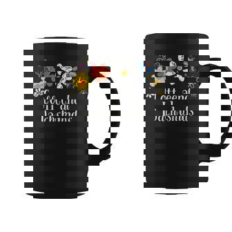 面白いコーヒーとダックスフントの花を言う コーヒーマグ - Kawaiitshirt