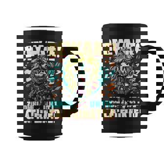 面白いコーヒーゾンビガール、カフェインが入るまでゾンビに注意 コーヒーマグ - Kawaiitshirt