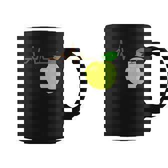 面白いハートビートekgアップルフルーツフルーツアップルギフト コーヒーマグ - Kawaiitshirt
