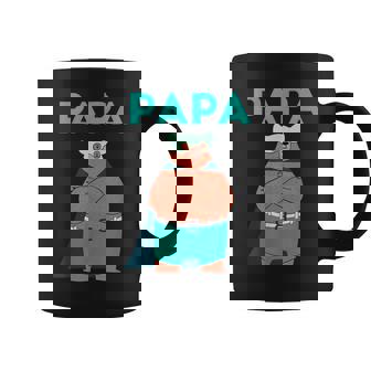 面白いパパベアシャツ I 父の日誕生日ギフト コーヒーマグ - Kawaiitshirt