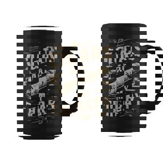 面白いユーモア葉巻は私のセラピー愛好家のお父さんです コーヒーマグ - Kawaiitshirt