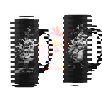 面白い動物、友人や家族のための素晴らしいチキン コーヒーマグ - Kawaiitshirt