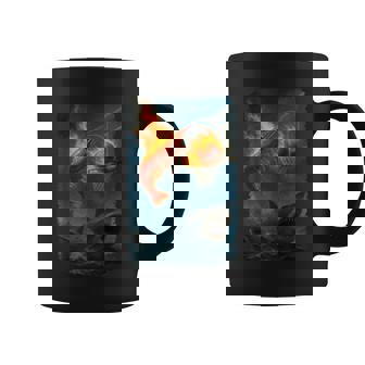 面白い燃えるようなエビスラムダンキングサメのミーム。 コーヒーマグ - Kawaiitshirt