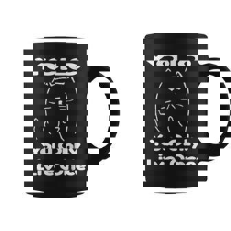 面白い猫 Tピースギフト Yolo 猫愛好家に コーヒーマグ - Kawaiitshirt